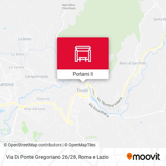 Mappa Via Di Ponte Gregoriano 26/28