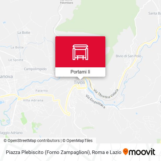 Mappa Piazza Plebiscito (Forno Zampaglioni)