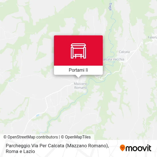 Mappa Parcheggio Via Per Calcata (Mazzano Romano)
