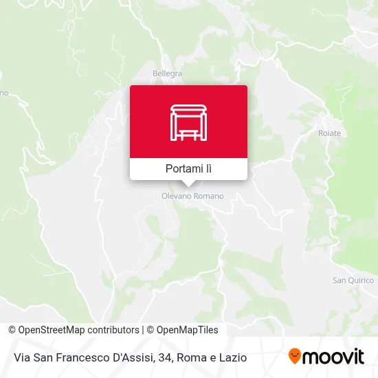 Mappa Via San Francesco D'Assisi, 34