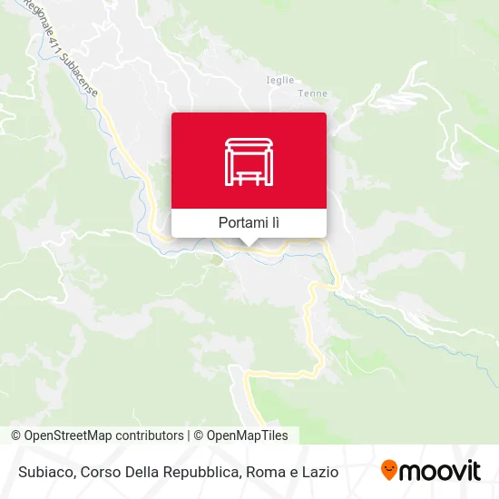 Mappa Subiaco, Corso Della Repubblica