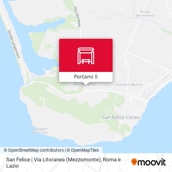 Mappa San Felice | Via Litoranea (Mezzomonte)