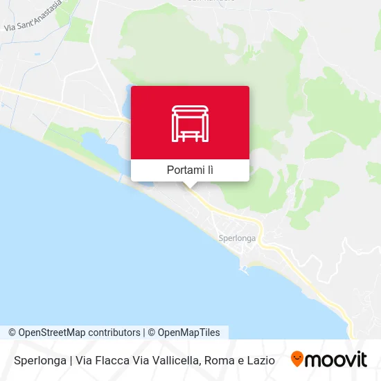Mappa Sperlonga | Via Flacca Via Vallicella
