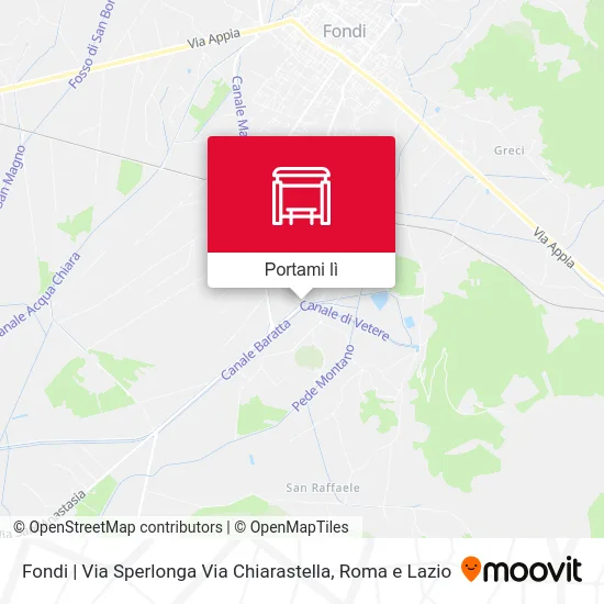 Mappa Fondi | Via Sperlonga Via Chiarastella