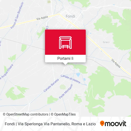 Mappa Fondi | Via Sperlonga Via Pantanello