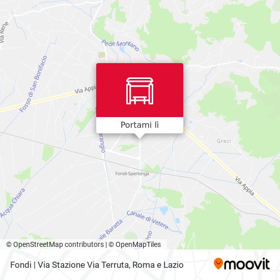 Mappa Fondi | Via Stazione Via Terruta