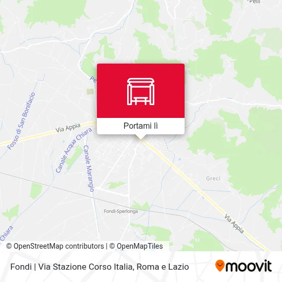 Mappa Fondi | Via Stazione Corso Italia