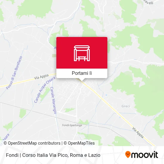 Mappa Fondi | Corso Italia Via Pico