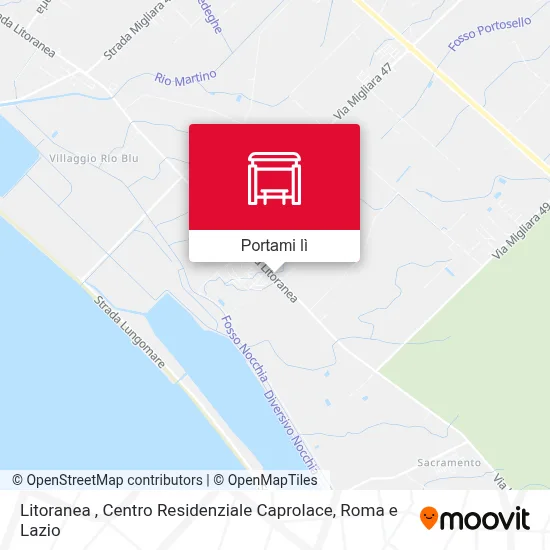 Mappa Litoranea , Centro Residenziale Caprolace