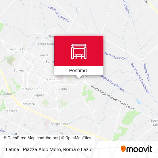 Mappa Latina | Piazza Aldo Moro