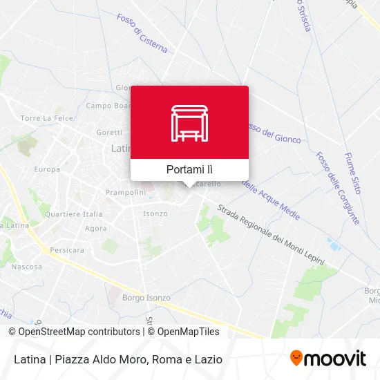 Mappa Latina | Piazza Aldo Moro