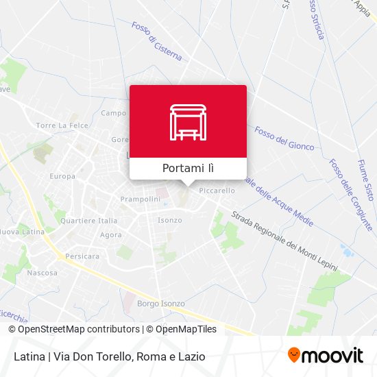Mappa Latina | Via Don Torello