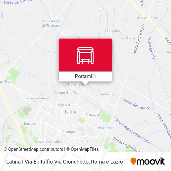 Mappa Latina | Via Epitaffio Via Gionchetto