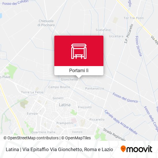 Mappa Latina | Via Epitaffio Via Gionchetto