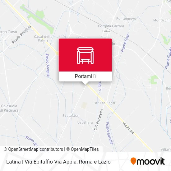 Mappa Latina | Via Epitaffio Via Appia