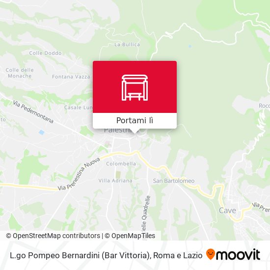 Mappa L.go Pompeo Bernardini (Bar Vittoria)