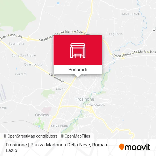 Mappa Frosinone | Piazza Madonna Della Neve