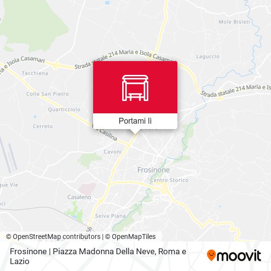 Mappa Frosinone | Piazza Madonna Della Neve