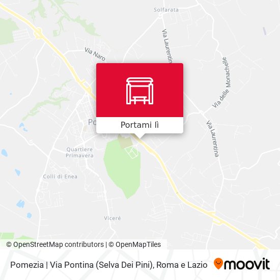 Mappa Pomezia | Via Pontina (Selva Dei Pini)