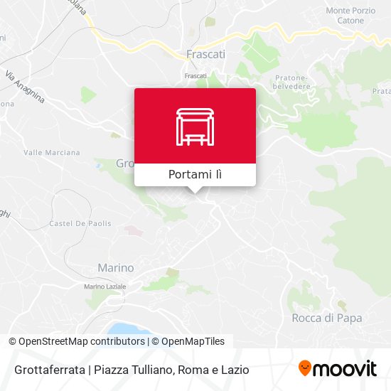 Mappa Grottaferrata | Piazza Tulliano
