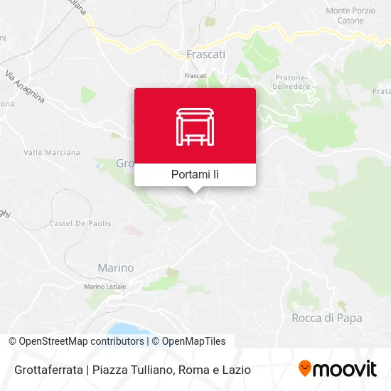 Mappa Grottaferrata | Piazza Tulliano