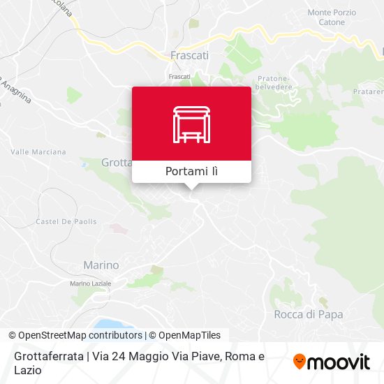 Mappa Grottaferrata | Via 24 Maggio Via Piave