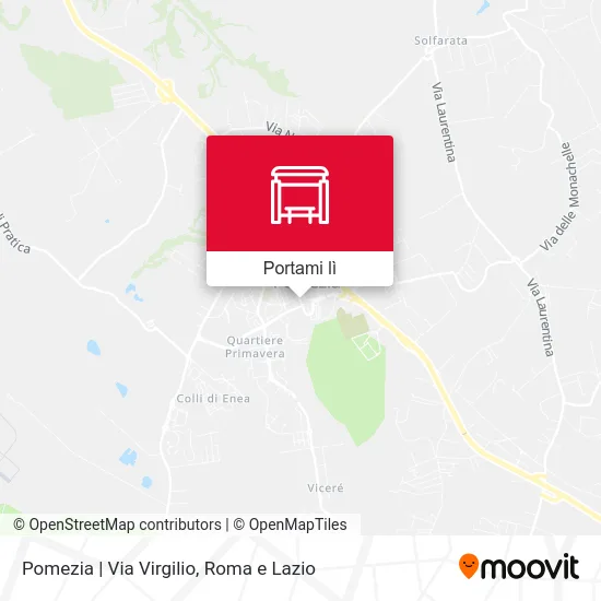 Mappa Pomezia | Via Virgilio