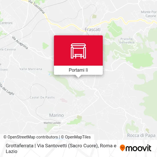 Mappa Grottaferrata | Via Santovetti (Sacro Cuore)