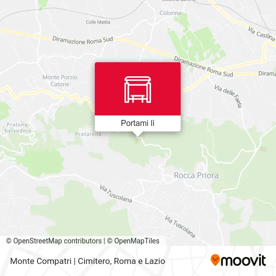 Mappa Monte Compatri | Cimitero