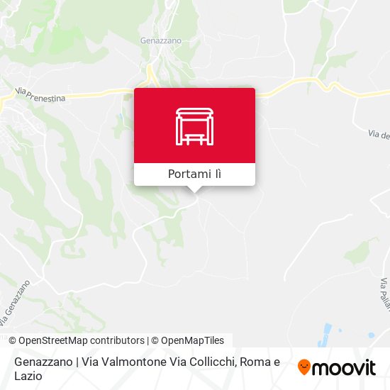 Mappa Genazzano | Via Valmontone Via Collicchi