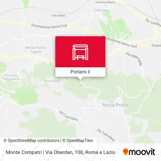 Mappa Monte Compatri | Via Oberdan, 100