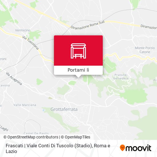 Mappa Frascati | Viale Conti Di Tuscolo (Stadio)