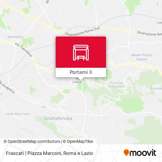 Mappa Frascati | Piazza Marconi