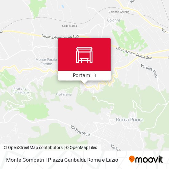 Mappa Monte Compatri | Piazza Garibaldi