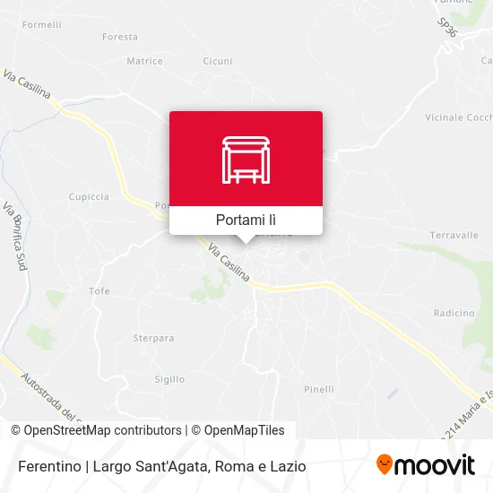 Mappa Ferentino | Largo Sant'Agata