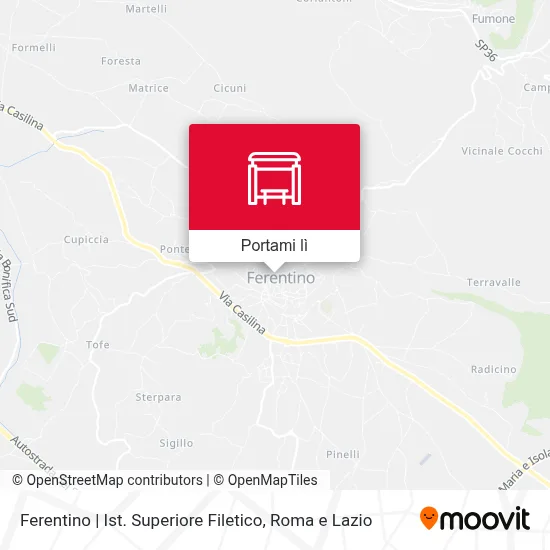 Mappa Ferentino | Ist. Superiore Filetico