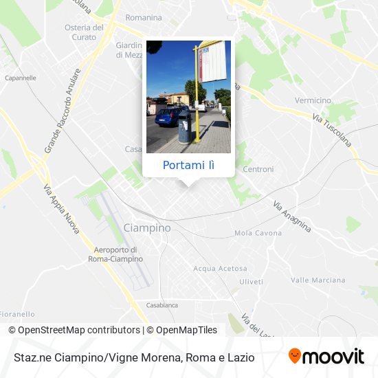 Mappa Staz.ne Ciampino/Vigne Morena