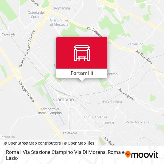 Mappa Roma | Via Stazione Ciampino Via Di Morena