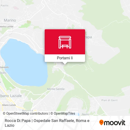 Mappa Rocca Di Papa | Ospedale San Raffaele