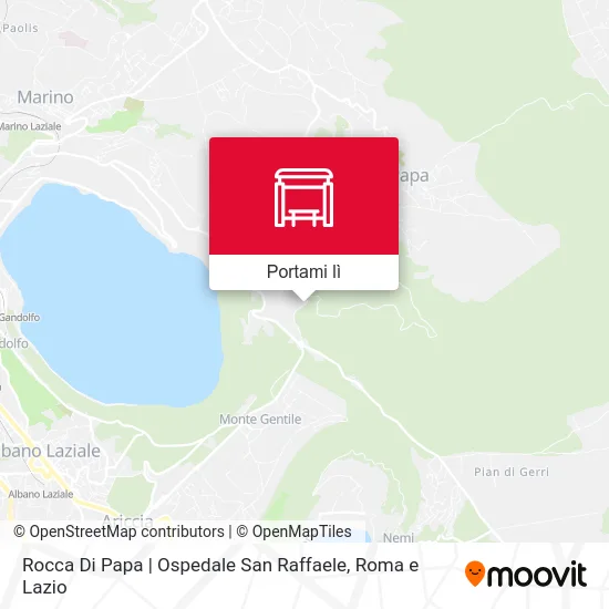 Mappa Rocca Di Papa | Ospedale San Raffaele