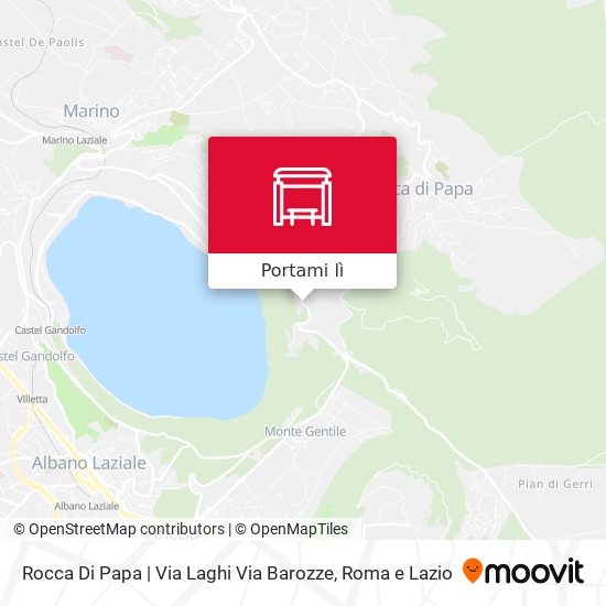 Mappa Rocca Di Papa | Via Laghi Via Barozze