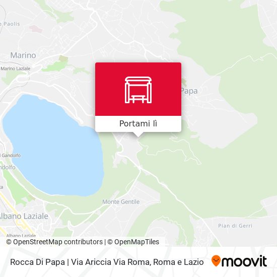 Mappa Rocca Di Papa | Via Ariccia Via Roma