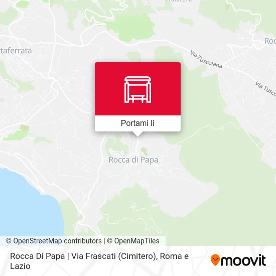 Mappa Rocca Di Papa | Via Frascati (Cimitero)