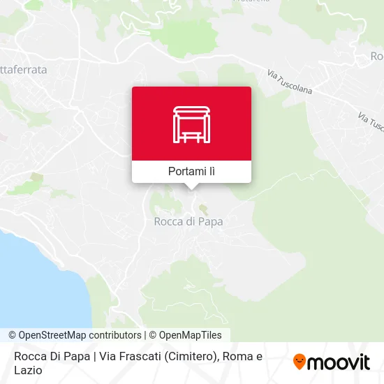Mappa Rocca Di Papa | Via Frascati (Cimitero)