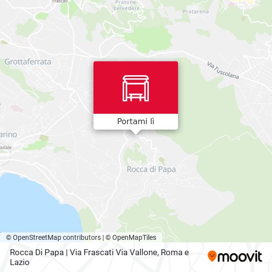 Mappa Rocca Di Papa | Via Frascati Via Vallone