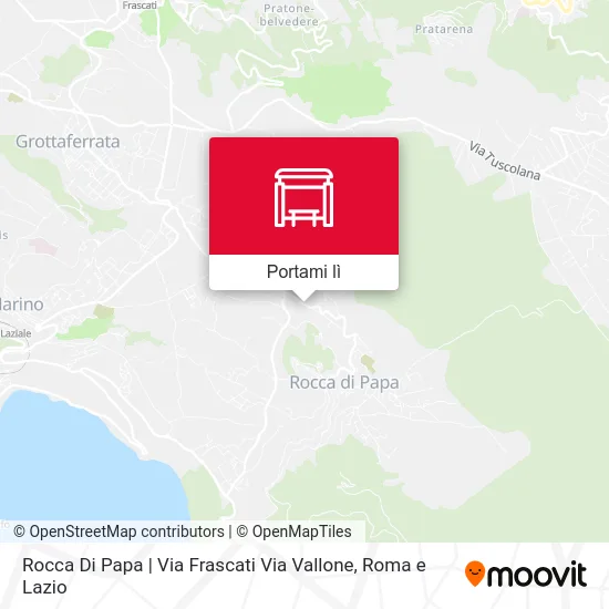 Mappa Rocca Di Papa | Via Frascati Via Vallone