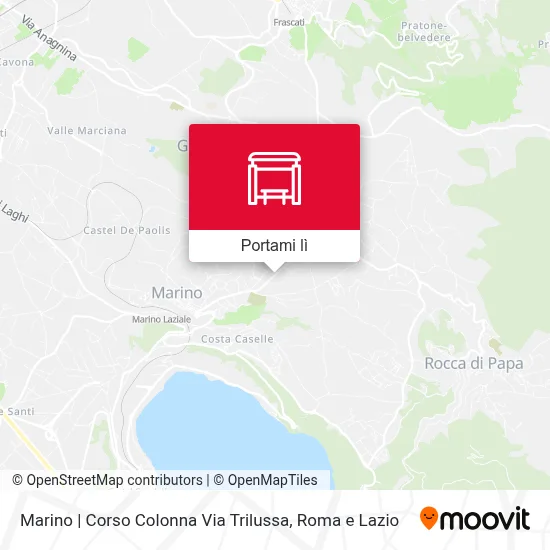 Mappa Marino | Corso Colonna Via Trilussa
