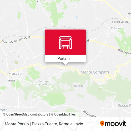 Mappa Monte Porzio | Piazza Trieste