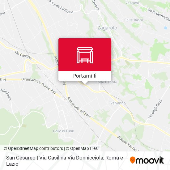 Mappa San Cesareo | Via Casilina Via Donnicciola
