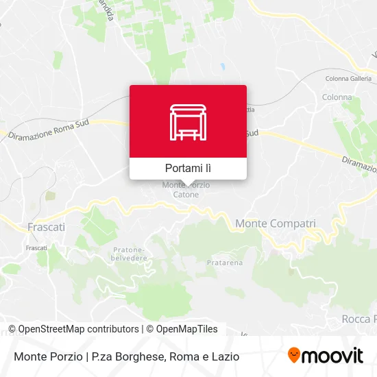Mappa Monte Porzio | P.za Borghese
